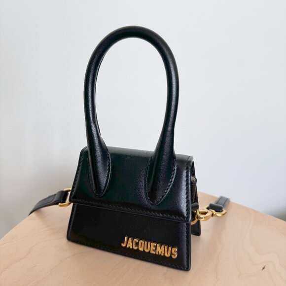 Jacquemus Handbags - JACQUEMUS Le Chiquito Leather Mini Top Handle Bag in Black 😍